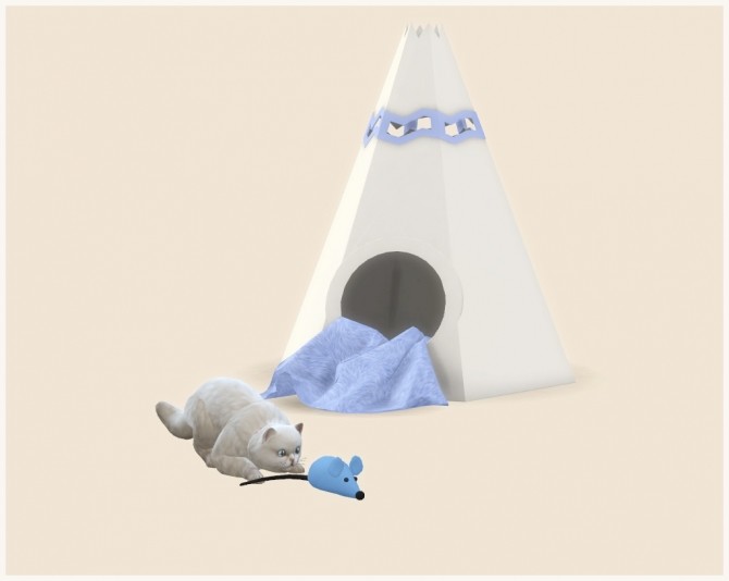 Pet House Wigwam & Pet Toy Mouse at Helen Sims Â» Sims 4 Updates