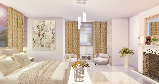 Luxury Double Bedroom at Lily Sims » Sims 4 Updates