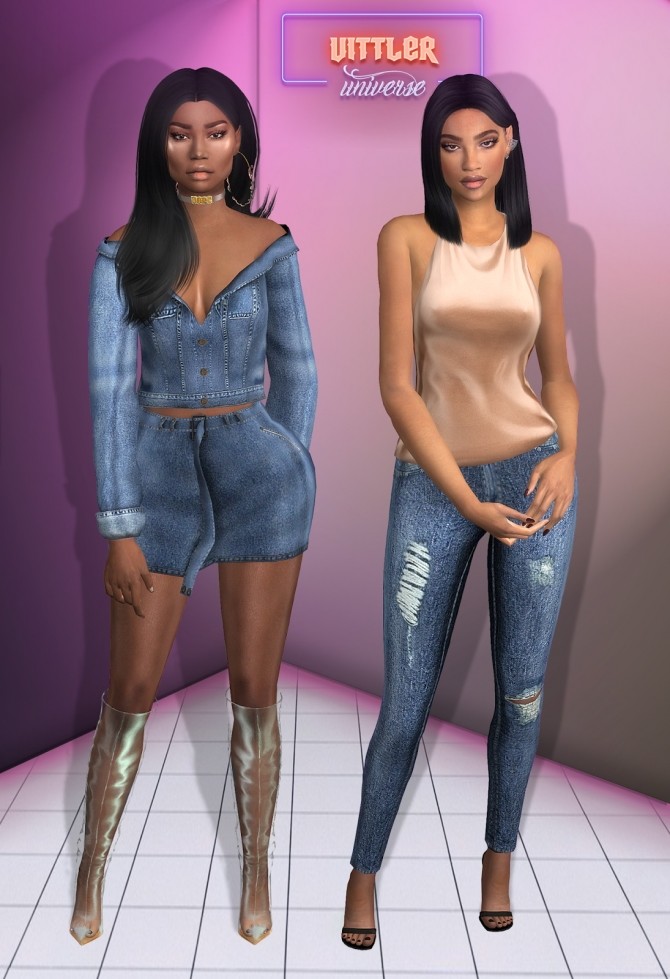 Denim Everthing Collection at Vittler Universe » Sims 4 Updates