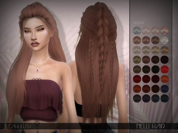 Nelli Hair by LeahLillith at TSR » Sims 4 Updates