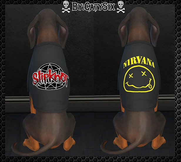 Bands Tshirts For Dogs at CatySix » Sims 4 Updates