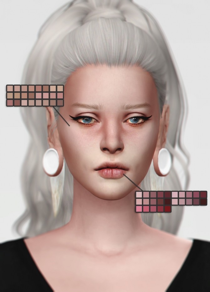 Eyelids, Eye bruise, Nasal Mask + Lipstick at Magicbot » Sims 4 Updates