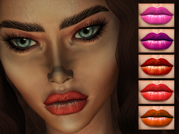 Petal lipstick by Sharareh at TSR » Sims 4 Updates