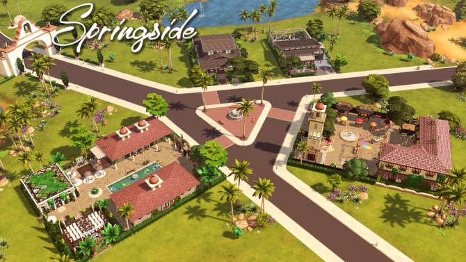 Just Maristella (Save File) Oasis Springs redone at Jenba Sims » Sims 4 Updates
