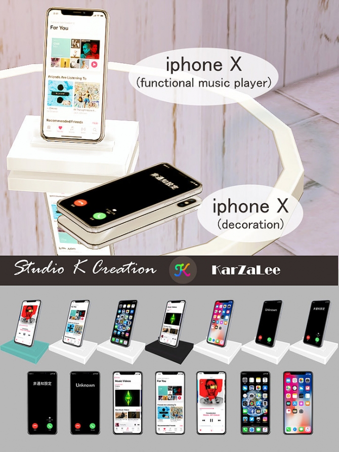 iphone X set at Studio KCreation » Sims 4 Updates
