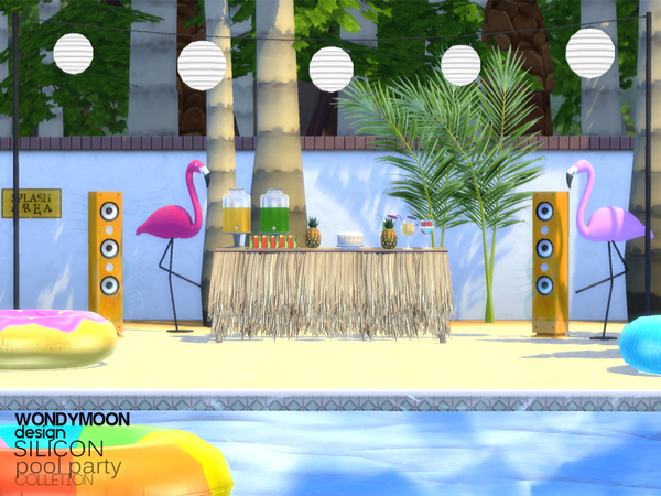 Silicon Pool Party Part II by wondymoon at TSR » Sims 4 Updates