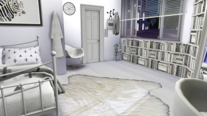 White Bedroom at MODELSIMS4 » Sims 4 Updates