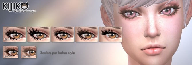 3D Lashes Update at Kijiko » Sims 4 Updates