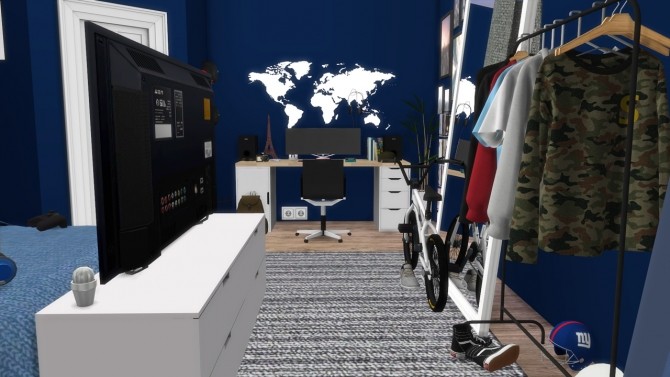 TEENAGE BOY BEDROOM at MODELSIMS4 » Sims 4 Updates