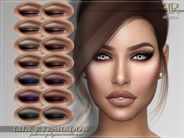 FRS Lily Eyeshadow by FashionRoyaltySims at TSR » Sims 4 Updates