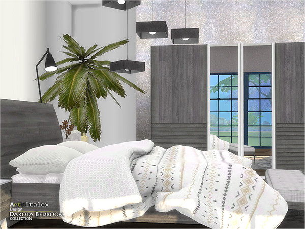 Dakota Bedroom by ArtVitalex at TSR » Sims 4 Updates