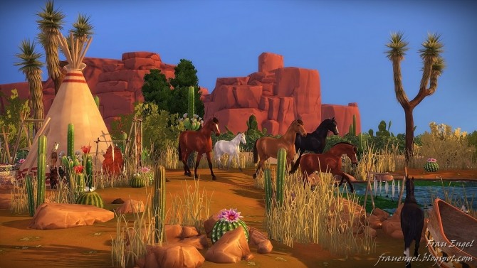 Native American Village at Frau Engel » Sims 4 Updates