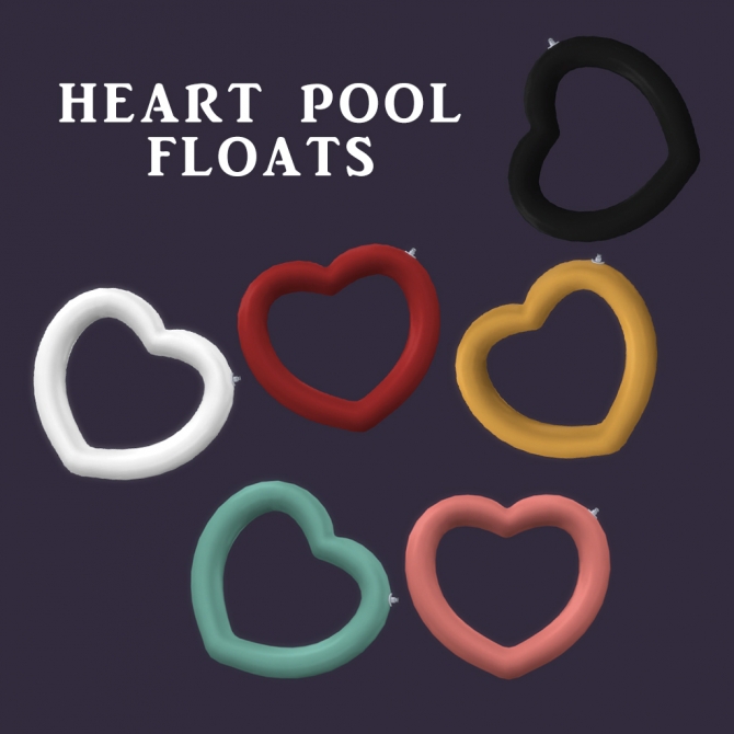 Heart Pool Floats at Leo Sims » Sims 4 Updates