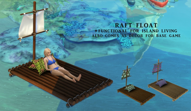 Raft Float (P) at Leo Sims » Sims 4 Updates