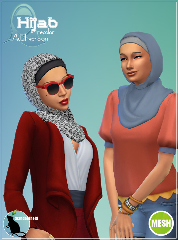 Hijab Recolor at Standardheld » Sims 4 Updates