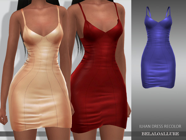 Belaloallure Ilhan dress recolor by belal1997 at TSR » Sims 4 Updates