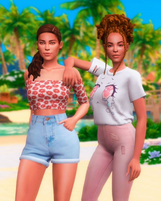 Besties Pose Pack at Katverse » Sims 4 Updates