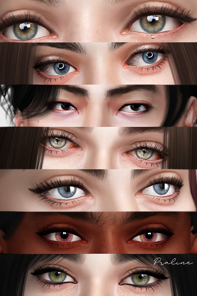 Eyes Ultimate collection 232 items at Praline Sims » Sims 4 Updates
