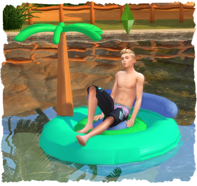 derMarcel's island pool float converted by Chalipo at All 4 Sims » Sims