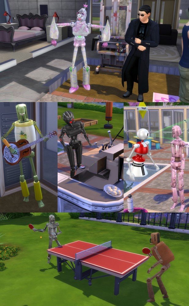 Lots More Bots, 21 New Servo Overrides by Esmeralda at Mod The Sims » Sims 4 Updates