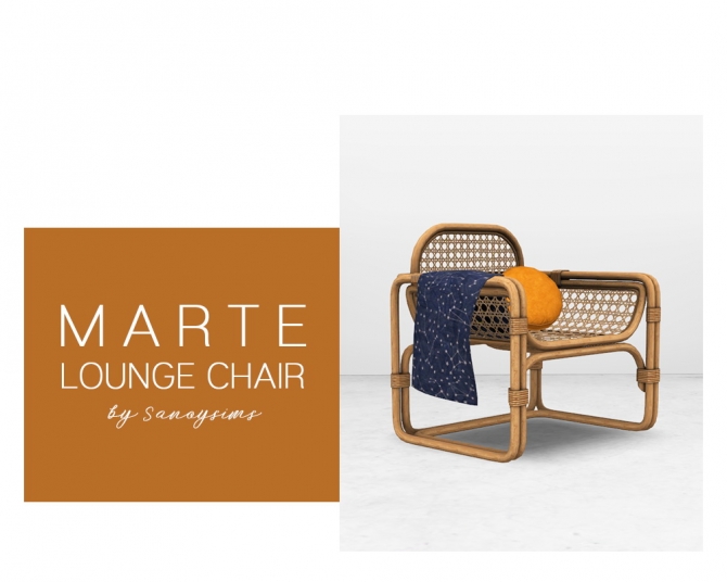 Marte lounge chair at Sanoy Sims » Sims 4 Updates