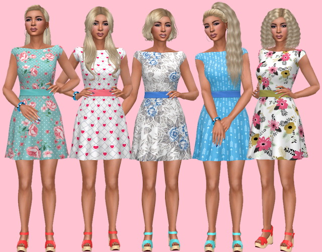 City Living Dress Recolors at Sims 4 Welt » Sims 4 Updates