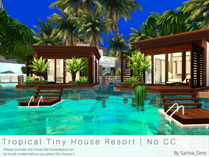 Tropical Tiny House Resort No CC by Sarina_Sims at TSR