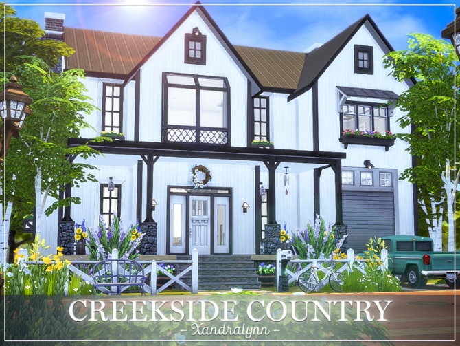 Creekside Country modern farmhouse by Xandralynn at TSR » Sims 4 Updates