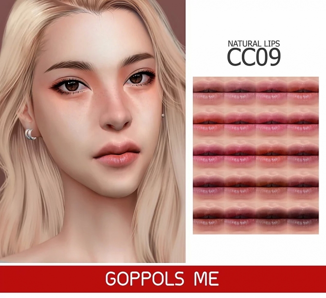 GPMEGOLD Natural Lips CC9 at GOPPOLS Me » Sims 4 Updates