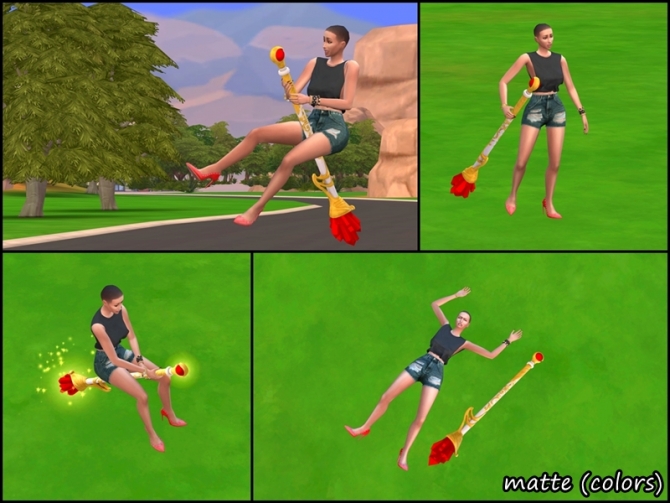 Broom Replacement for Realm of Magic by Lulu The Cute Sim at Mod The Sims » Sims 4 Updates