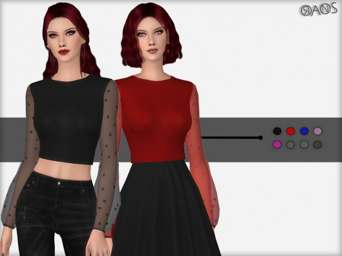 Lurex Top by OranosTR at TSR » Sims 4 Updates