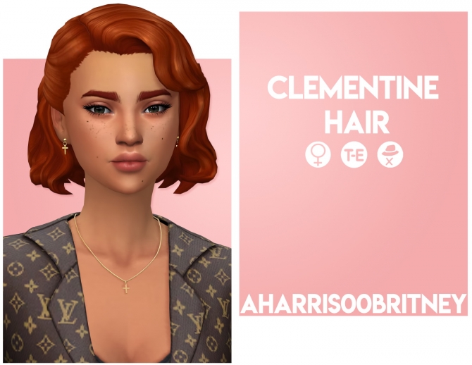 Clementine Hair at AHarris00Britney » Sims 4 Updates