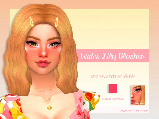 Water Lily Blusher by LadySimmer94 at TSR » Sims 4 Updates
