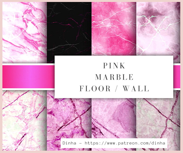 Sims 4 Marble Walls CC
