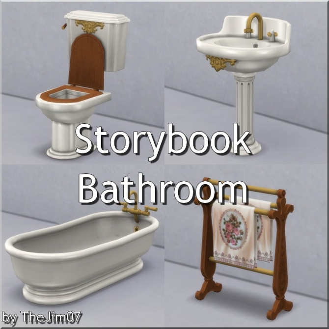 Storybook Bathroom by TheJim07 at Mod The Sims » Sims 4 Updates