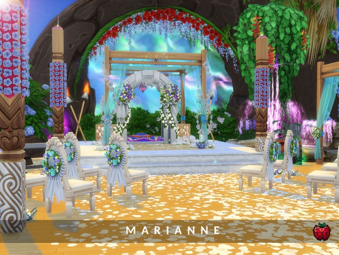 Marianne wedding venue by melapples at TSR » Sims 4 Updates