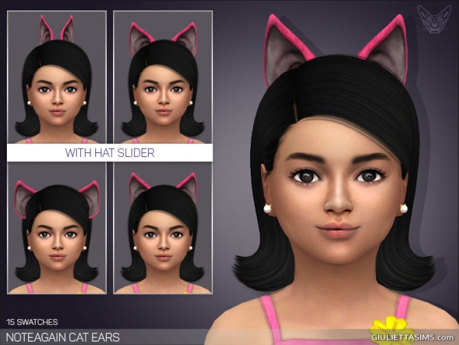 Sims 4 CC Cat Ears And Tail Child