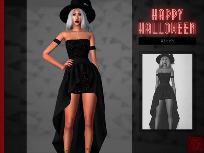 Witch Halloween VI outfit by Viy Sims at TSR » Sims 4 Updates