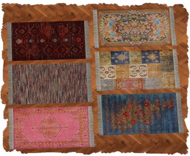 Fringed rug by Chalipo at All 4 Sims » Sims 4 Updates