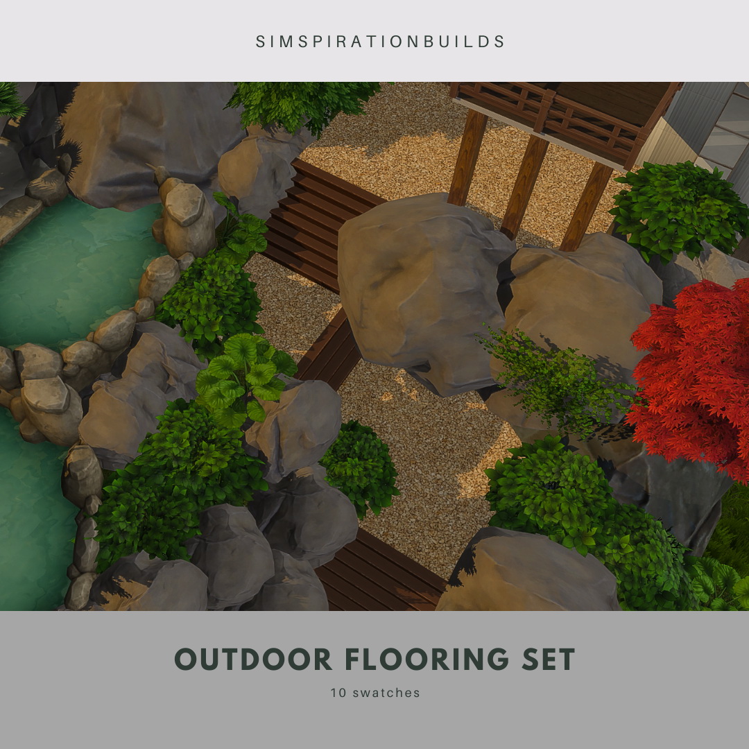 Outdoor flooring set at Simspiration Builds » Sims 4 Updates
