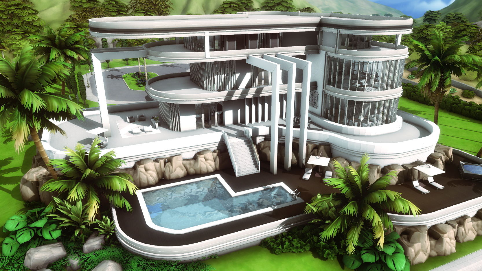 Modern Mansion by plumbobkingdom at Mod The Sims 4 » Sims 4 Updates