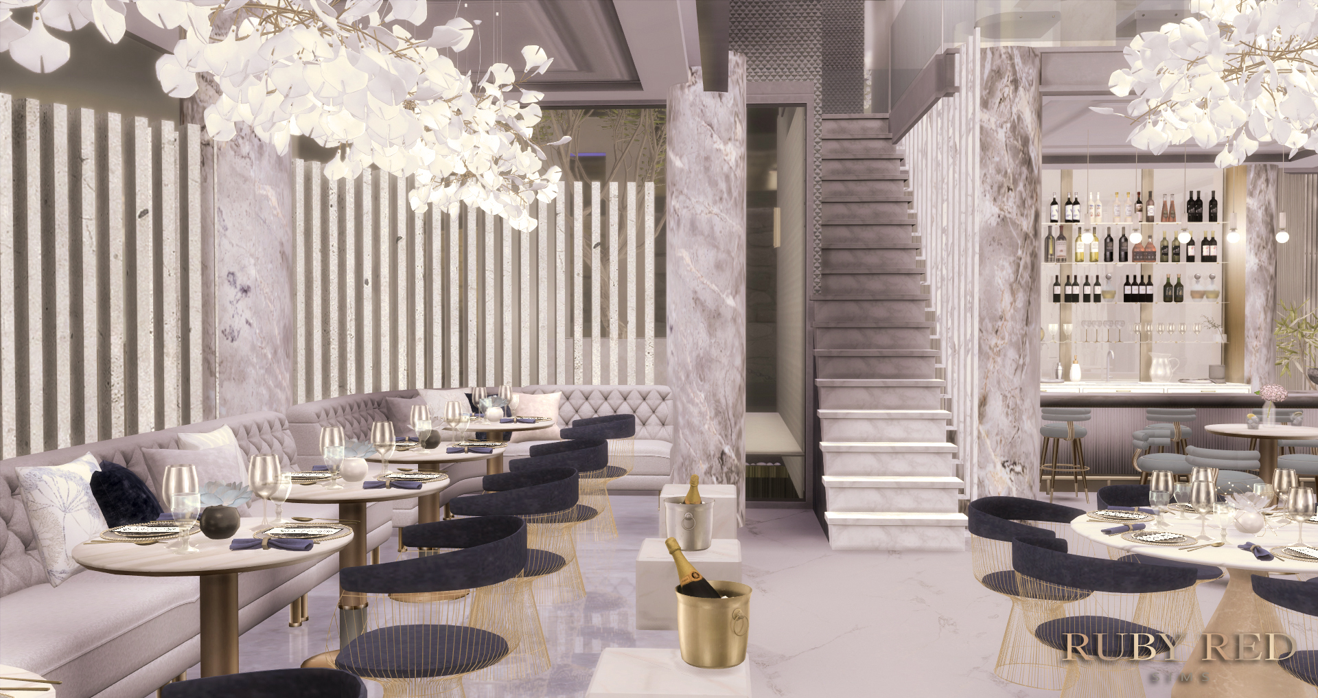 Muse Restaurant + New CC set at Ruby Red » Sims 4 Updates
