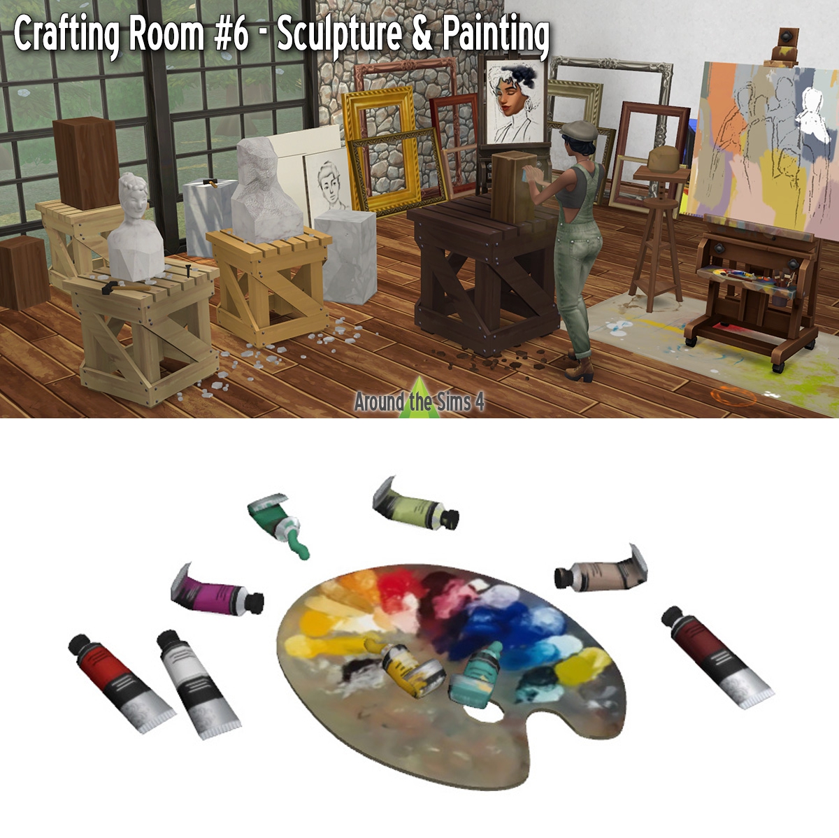 Crafting Room Sculpture & Painting at Around the Sims 4 » Sims 4 Updates