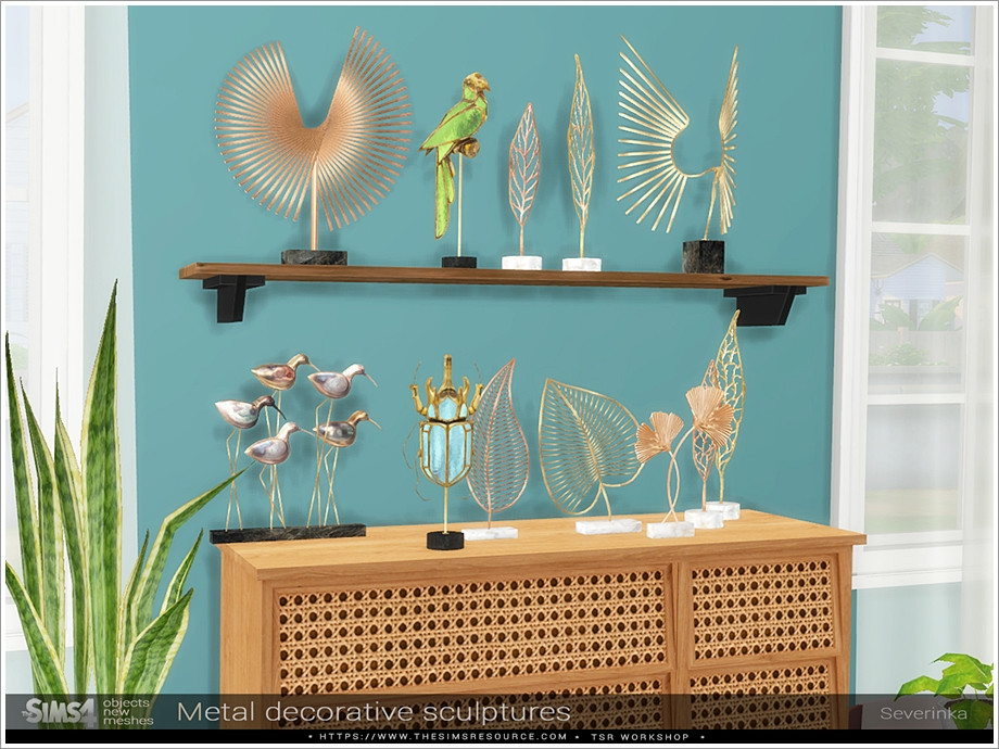 Metal Decorative sculptures by Severinka at TSR » Sims 4 Updates