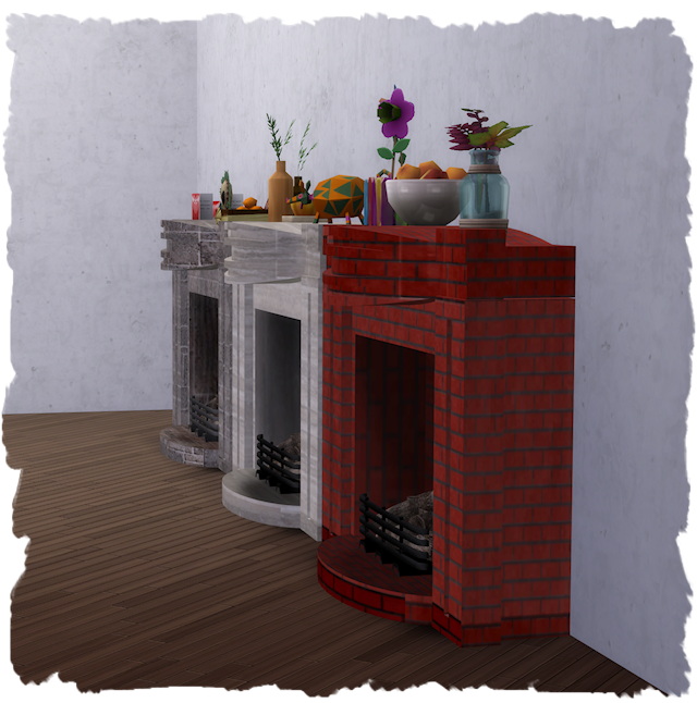 Fireplace Modern Antique by Chalipo at All 4 Sims » Sims 4 Updates