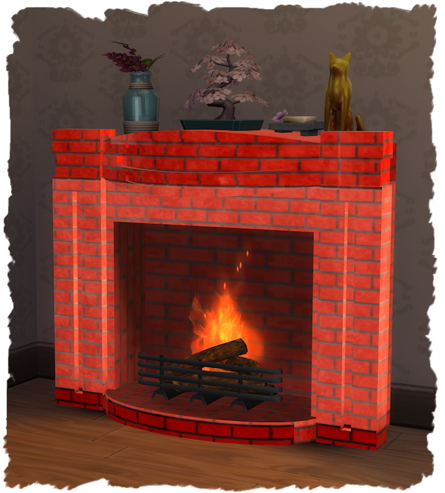 Fireplace Modern Antique by Chalipo at All 4 Sims » Sims 4 Updates