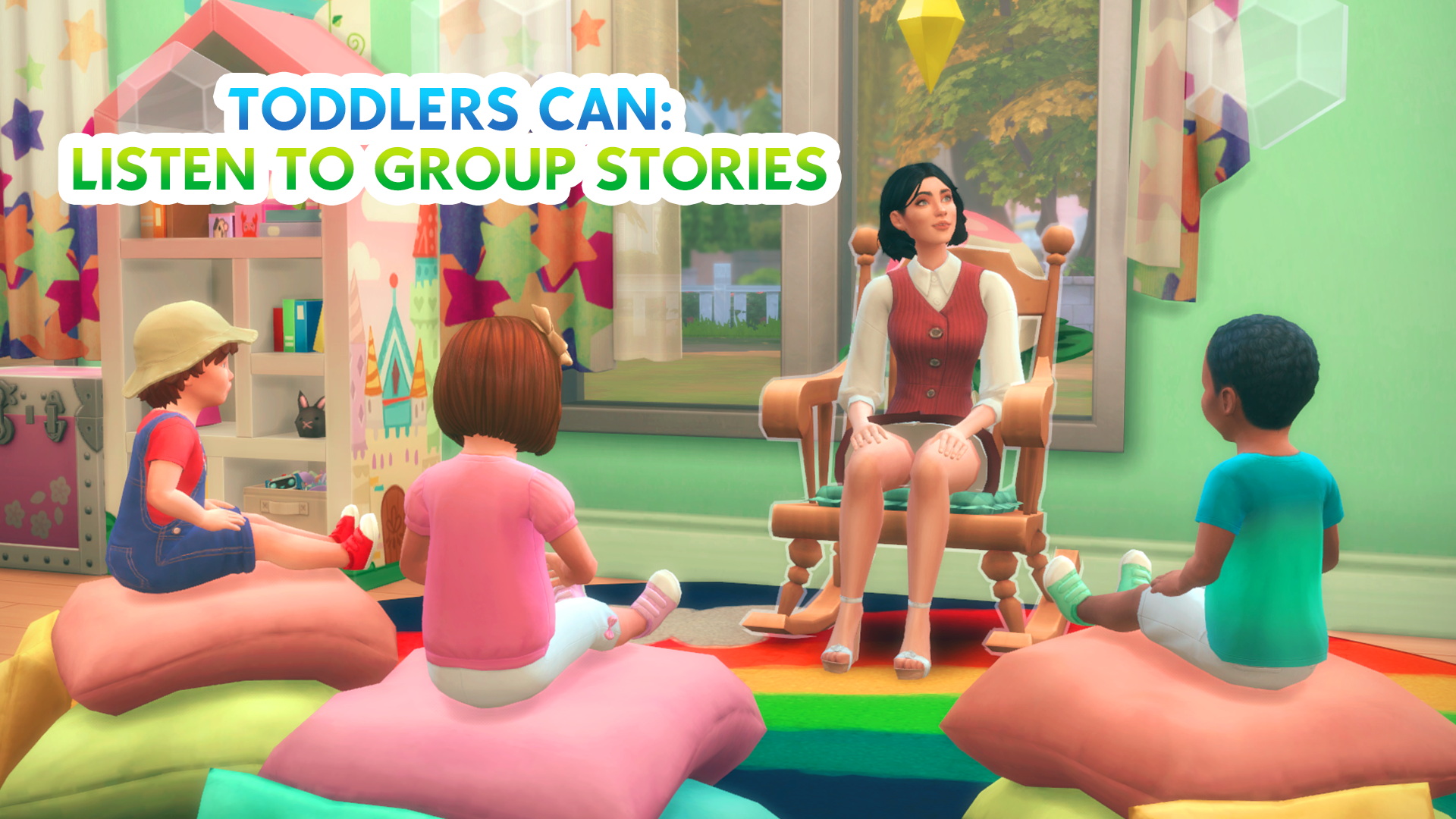 Toddlers Can Listen To Group Stories by ItsKatato at Mod The Sims 4