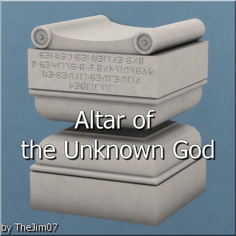 Altar of the Unknown God by TheJim07 at Mod The Sims 4 » Sims 4 Updates