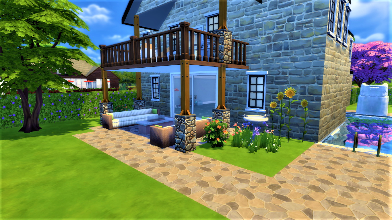 Pineapple Terrace rustic cottage at Mod The Sims 4 » Sims 4 Updates