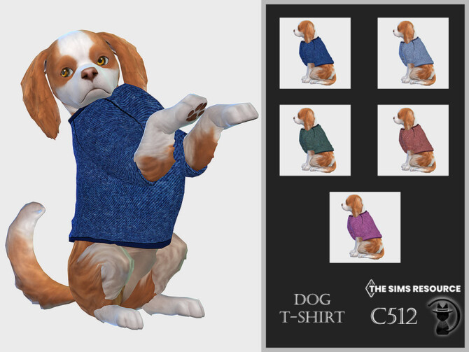Dog Tshirt C512 by turksimmer at TSR » Sims 4 Updates